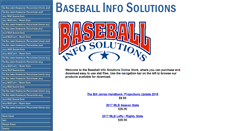 Desktop Screenshot of baseballinfosolution.com