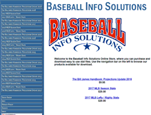 Tablet Screenshot of baseballinfosolution.com